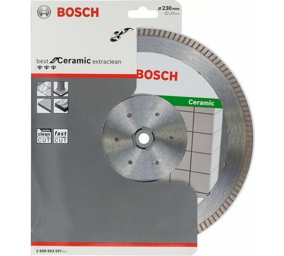 Алмазный Диск Best for Ceramic Extraclean Turbo (230x22.2 мм) Bosch 2608603597