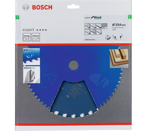 Пильный диск Expert for Wood (254x30x2.6/1.8 мм; 32T) Bosch 2608644341