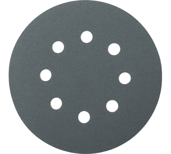 Диск шлифовальный на пленочной основе 235 Grey Zirconia 8 отв., 125 мм, P1500, 5 шт SANDWOX 235.125.1500.08.5