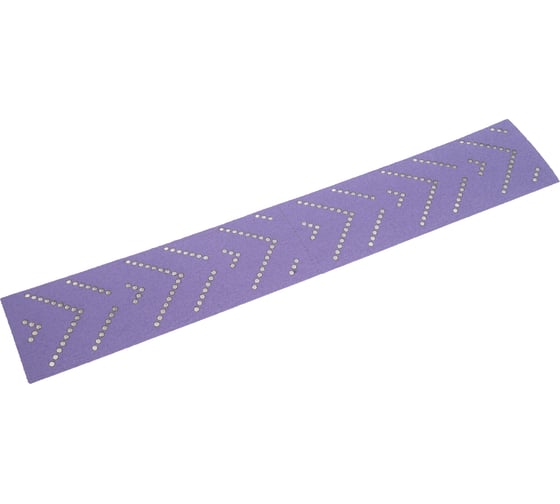 Полоски шлифовальные на пленочной основе 328 Purple Zirconia Multi Holes 70x400 мм, P100, 5 шт SANDWOX 328.70.40.100.LC.5