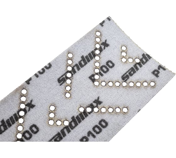 Полоски шлифовальные на пленочной основе 328 Purple Zirconia Multi Holes 70x400 мм, P100, 5 шт SANDWOX 328.70.40.100.LC.5