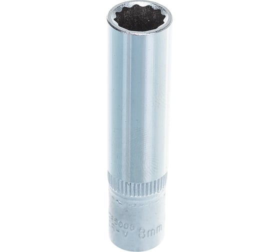 Головка торцевая 12-гранная глубокая (8 мм; L=50 мм; 1/4DR) ROCKFORCE RF-5295008(614)