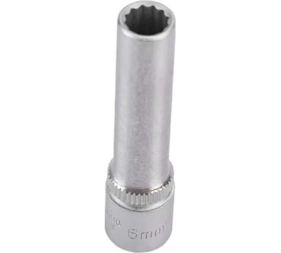 Головка торцевая 12-гранная глубокая (6 мм; L=50 мм; 1/4DR) ROCKFORCE RF-5295006(3133)