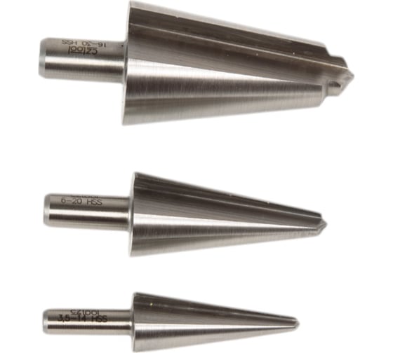 Набор из 3-х конических сверл № 1, 2, 3 Bucovice Tools 541801