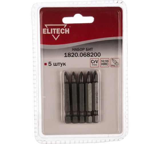 Набор бит Elitech 1820.068200 189232 1