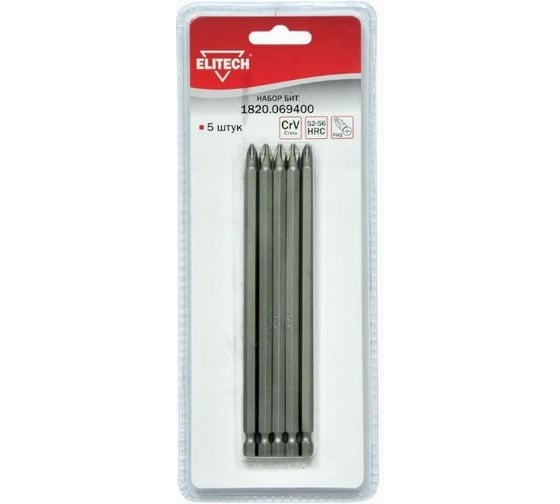 Набор бит Elitech 1820.069400 189244 1