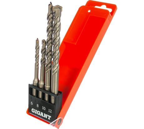 Набор буров (4 шт; 6-12 мм; SDS-plus) Gigant G-11302