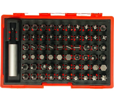 Набор бит 61 шт (PH, PZ, SL, T(TX), HEX, SQ(R)) Gigant G-11333