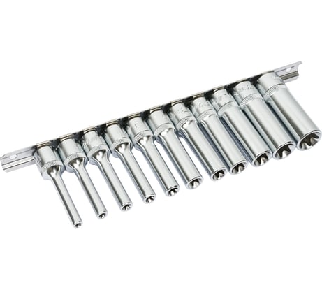 Набор головок торцевых глубоких JTC TORX 3/8" E4-E18, 11 предметов -H311E 580525