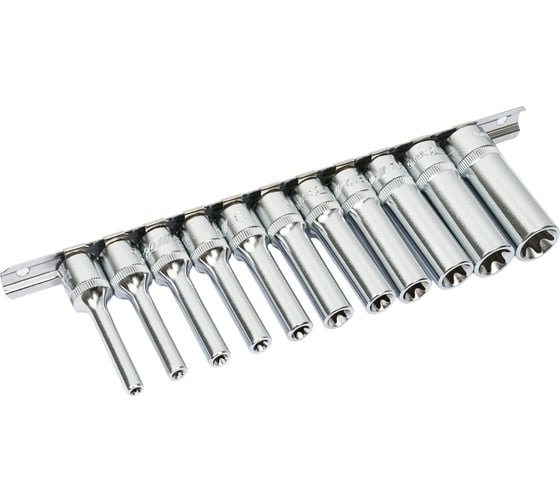 Набор головок торцевых глубоких TORX (11 пр; 3/8"; E4-E18) H311E JTC-H311E