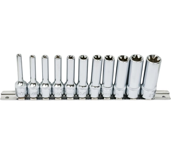 Набор головок торцевых глубоких TORX (11 пр; 3/8"; E4-E18) H311E JTC-H311E