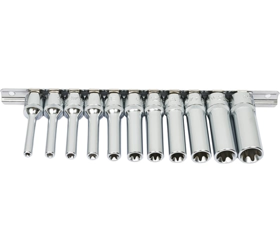 Набор головок торцевых глубоких TORX (11 пр; 3/8"; E4-E18) H311E JTC-H311E