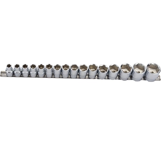 Набор головок 6-гранных торцевых (16 пр; 1/2"; 10-32 мм) JTC JTC-H416M