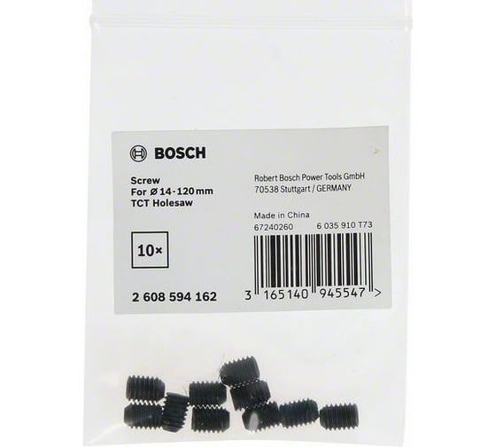 Резьбовая втулка для коронки Precision for Sheet Metal (10 шт.) Bosch 2608594162 1