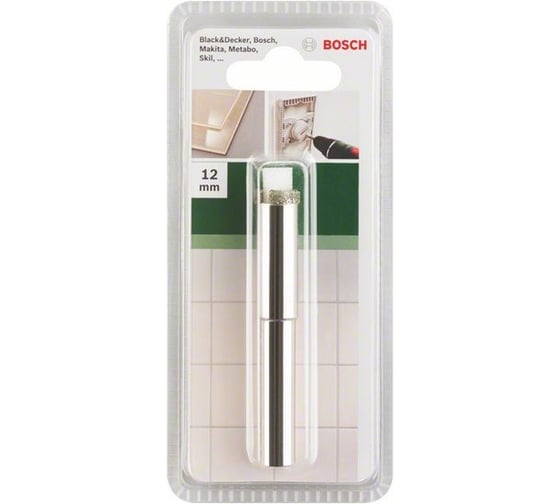 Алмазное сверло Ceramic 12 мм Bosch 2609256D00