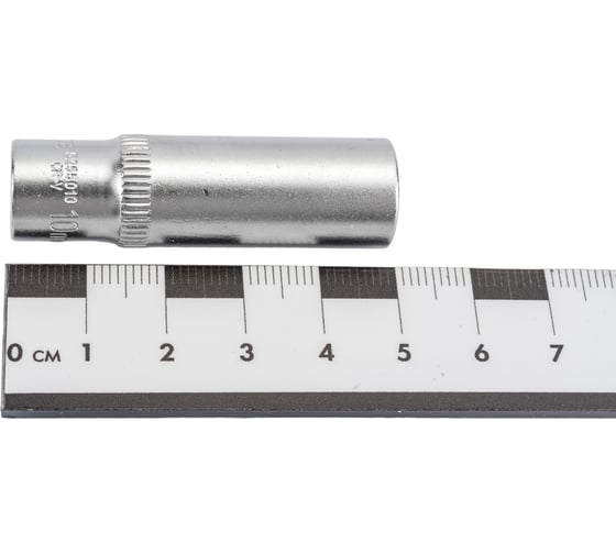 Головка торцевая 6-гранная глубокая (10 мм; L=45 мм; 1/4DR) ROCKFORCE RF-5255010(11652)