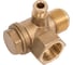 Обратный клапан для компрессора резьба наружная M1/2" и внутренняя F1/2" Pegas pneumatic 4302Н 2