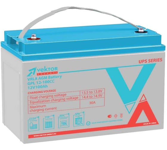 Аккумуляторная батарея GPL 12-100CC Vektor Energy 64863