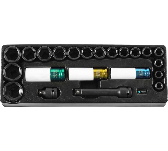 Набор головок ударных 1/2", 22 предмета AIST 0-450122V 00-00017747 1