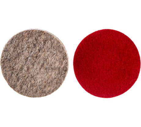Насадка-круг войлочный/полугрубошерстный с липучкой 125х10 мм, 2 шт. АвтоDело 44061 10990
