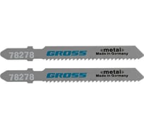 Полотна по металлу T118B, 76х50 мм, шаг 2 мм, 2 шт. GROSS 78278