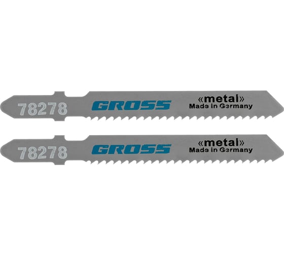 Полотна по металлу T118B, 76х50 мм, шаг 2 мм, 2 шт. GROSS 78278