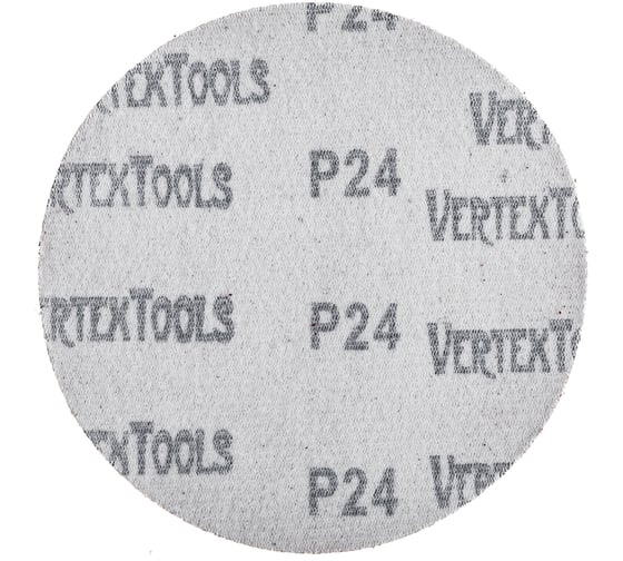 Круг абразивный под липучку (125 мм; Р24) Vertextools 12800-024
