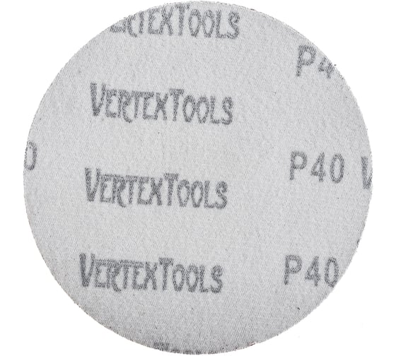 Круг абразивный под липучку (125 мм; Р40) Vertextools 12800-040