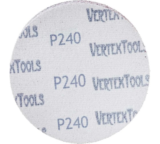 Круг абразивный под липучку (125 мм; Р240) Vertextools 12800-240