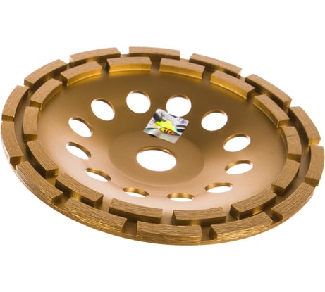 Чаша алмазная двухрядная сегментированная (180х22.2 мм) vertextools 0505-04-180-16