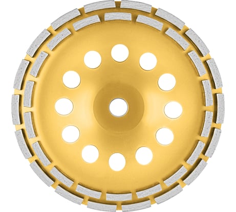 Чаша алмазная двухрядная сегментированная (230х22.2 мм) vertextools 0505-04-230-02