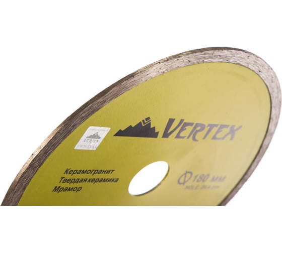Диск алмазный сплошной для плиткореза (180х25.4 мм) vertextools 04-180-4