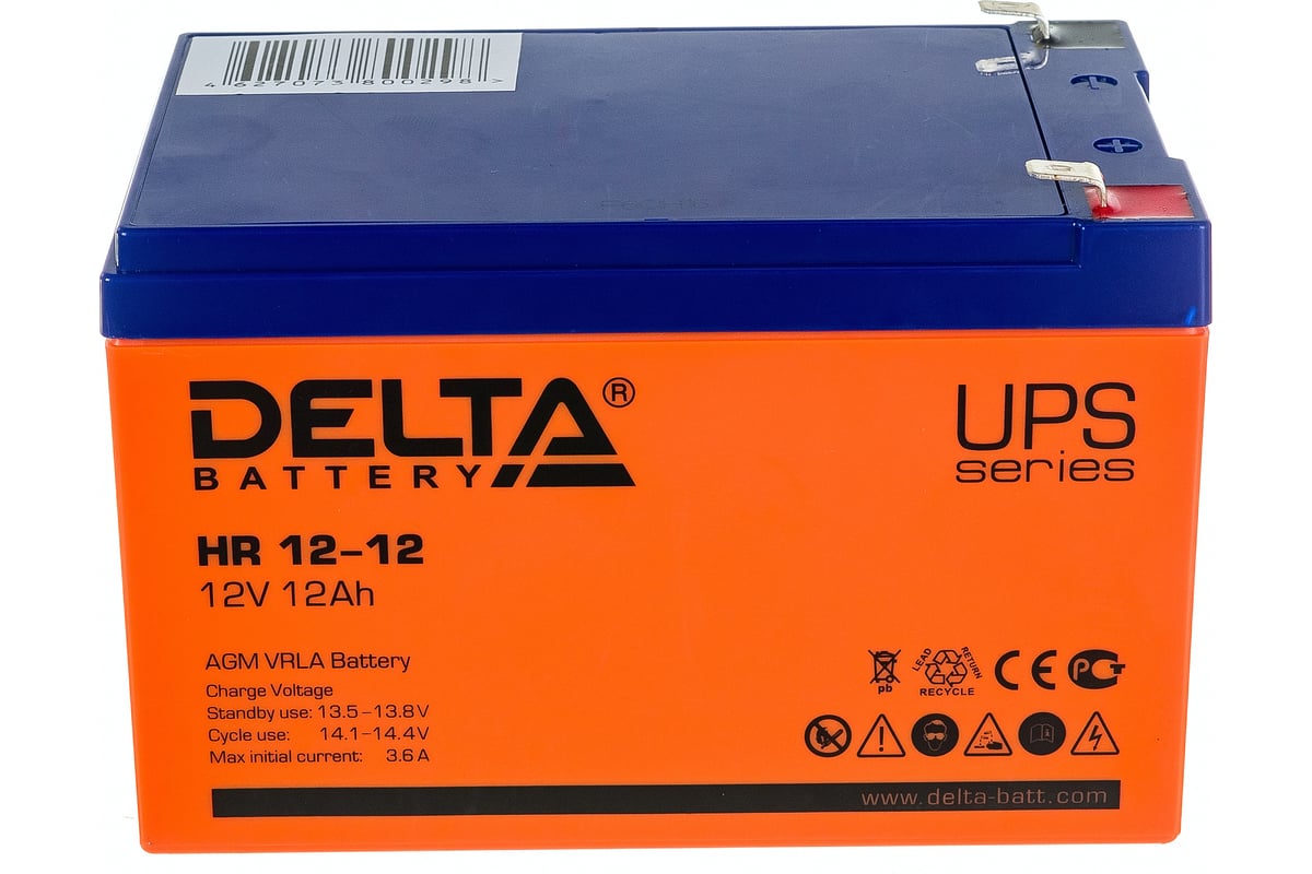 Батарея аккумуляторная Delta HR 12-12 - выгодная цена, отзывы .