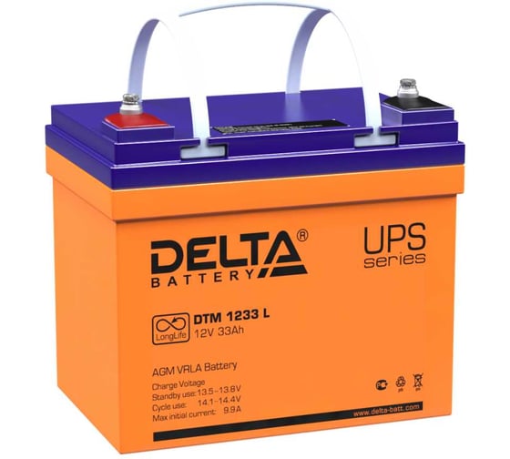 Батарея аккумуляторная Delta DTM 1233 L