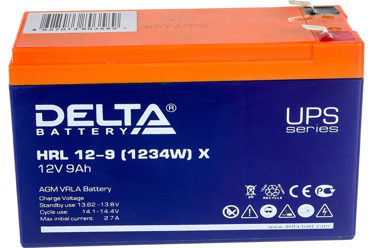 Батарея аккумуляторная Delta HRL 12-9 (1234W) X - выгодная цена, отзывы ...