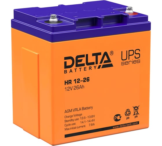 Батарея аккумуляторная Delta HR 12-26 1