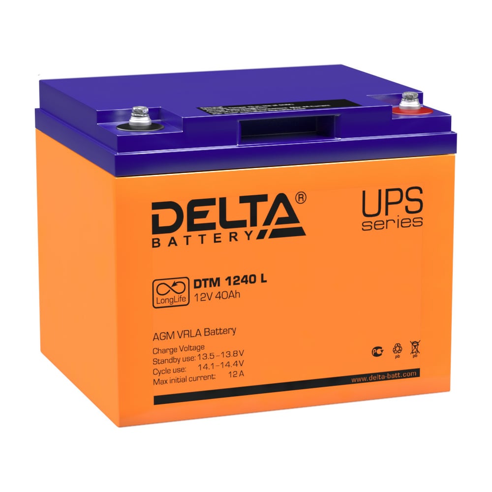 Батарея аккумуляторная Delta DTM 1240 L - выгодная цена, отзывы ...