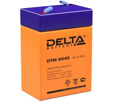 Батарея аккумуляторная Delta DTM 6045