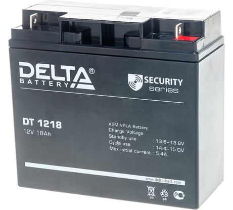 Батарея аккумуляторная Delta DT 1218