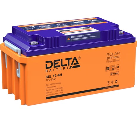 Батарея аккумуляторная Delta GEL 12-65