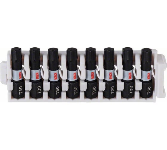 Биты ударные Impact Control (T30; 25 мм; 8 шт.) Bosch 2608522382 1