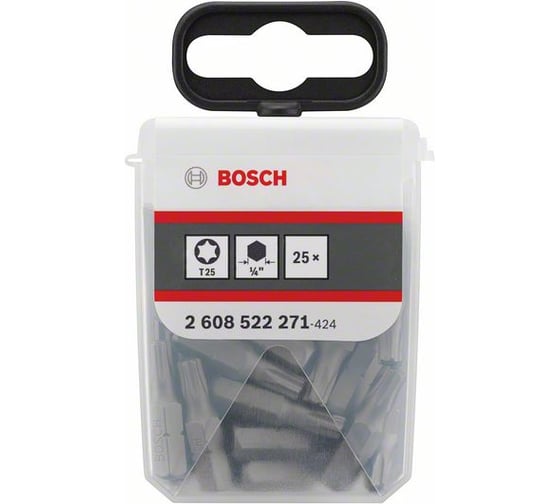 Биты Extra Hard 25 мм, T25, 25 шт. TicTac Bosch 2608522271