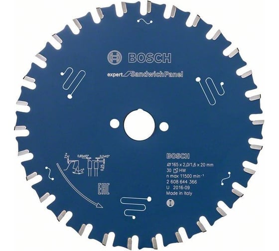 Пильный диск Expert for Sandwich Panel (165x20 мм; 30T) Bosch 2608644366 1