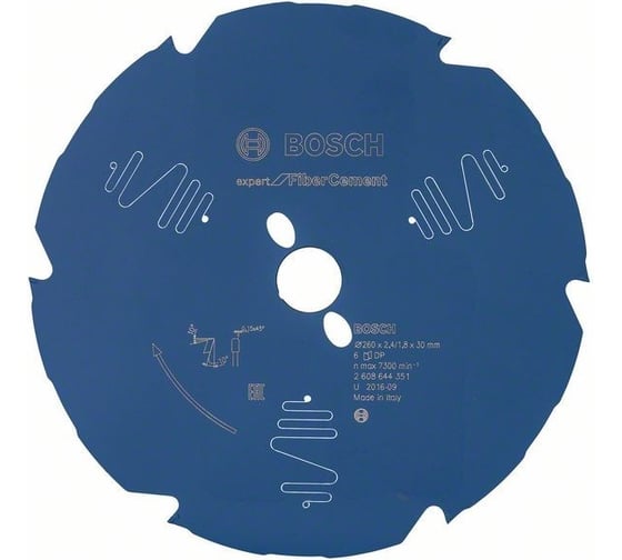 Пильный диск Expert for Fiber Cement (260x30 мм; 6T) Bosch 2608644351 1