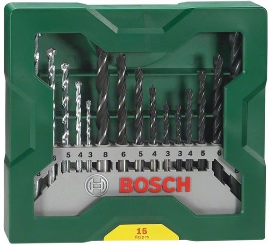 Набор сверл по металлу/дереву/камню 15 шт. Bosch 2607019675