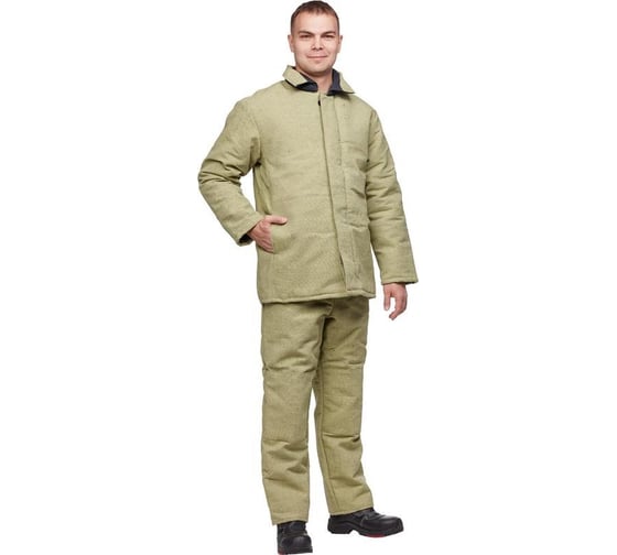 Костюм сварщика КС02ПР брезентовый утепленный кур/бр, р.52-54, рост 182-188 ООО Комус 1021406