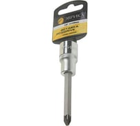 Насадка-вставка с битой Pozidrive (PZ4; 1/2"; 100 мм) с держателем ЭВРИКА ER-94704H