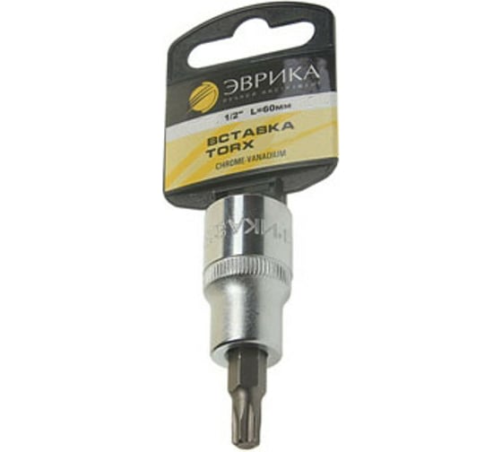 Насадка-вставка с битой Torx (T40; 1/2"; 60 мм) с держателем ЭВРИКА ER-94601H 1