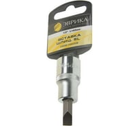 Насадка-вставка с битой (SL 8; 1/2"; 60 мм) с держателем ЭВРИКА ER-94301H