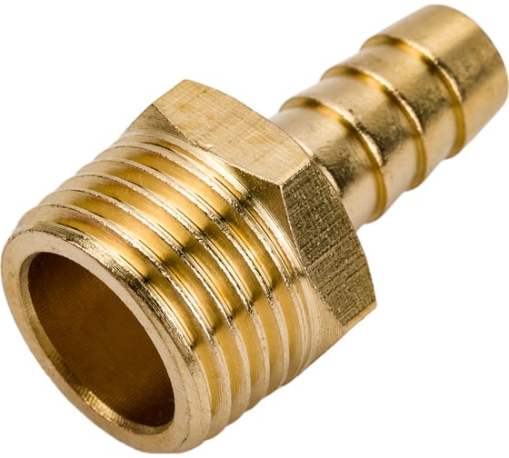 Штуцер пневматический (1/2"M - елочка 10 мм) ЭВРИКА ER-MH08/06